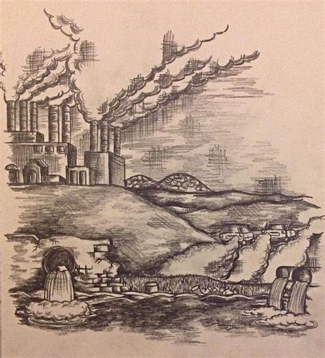 Pollution Sketch At Explore Collection Of