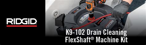 ridgid 64263 flexshaft drain cleaner k9 102 1 1 4 2 capacity includes 50 1 4 cable and