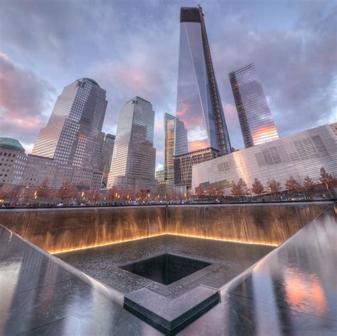 911 Memorial Sunset At 9 11 Memorial Dave Z Flickr