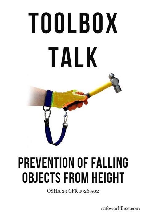 Safety Toolbox Talk On Prevention Of Falling Objects From Height