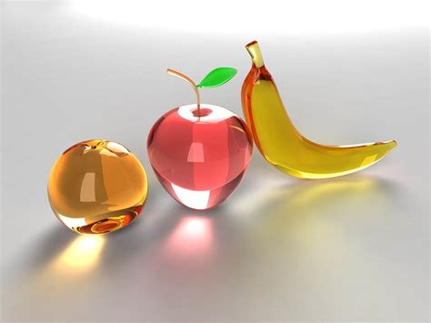 Glass Fruits ~ Desktop Wallpaper