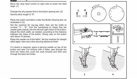 Sewing on buttons | SINGER 44S CLASSIC HEAVY DUTY User Manual | Page 49