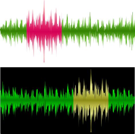 Two waveforms - Openclipart