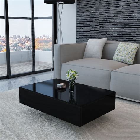 Coffee Table Mdf High Gloss Living Room Furniture Modern
