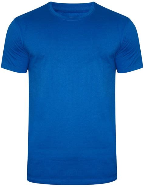 Buy T Shirts Online Peter England Royal Blue Round Neck T Shirt