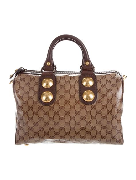 Gucci Gg Crystal Boston Bag Handbags Guc155397 The Realreal