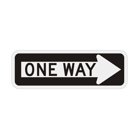 One Way Sign Right R6 1r 36 X 12 Advanced Sign