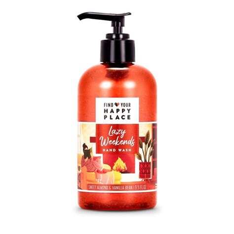 Find Your Happy Place Liquid Gel Hand Wash Lazy Weekends Sweet Almond