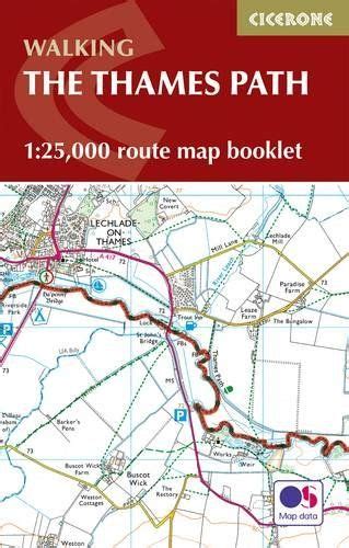 Thames Path Map Booklet 125000 Os Route Mapping Ldwa Long