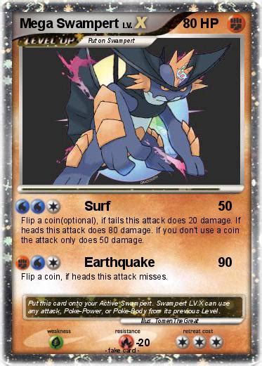 Pokémon Mega Swampert Surf My Pokemon Card