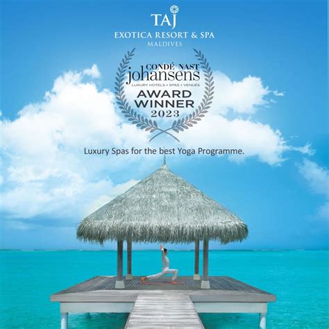 Condé Nast Johansens Awards For Excellence 2023 Taj Exotica Maldives Wins In The Luxury Spas