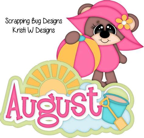 Celebrate August With Cute August Clipart