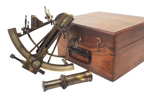 Brass Nautical Large Brass Sextant Navigation Instrument Sextante