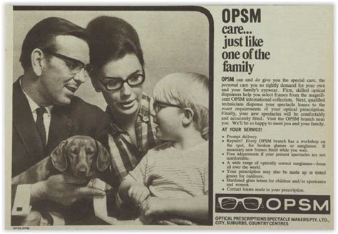 OPSM Magazine Advertisement Ad January 1970 Vintage Retro | Opsm ...