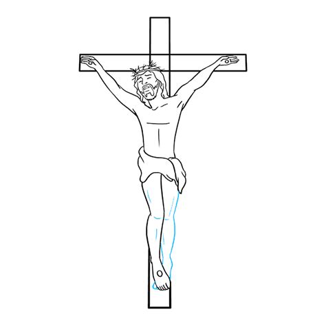 How To Draw Jesus On The Cross Really Easy Drawing Tutorial