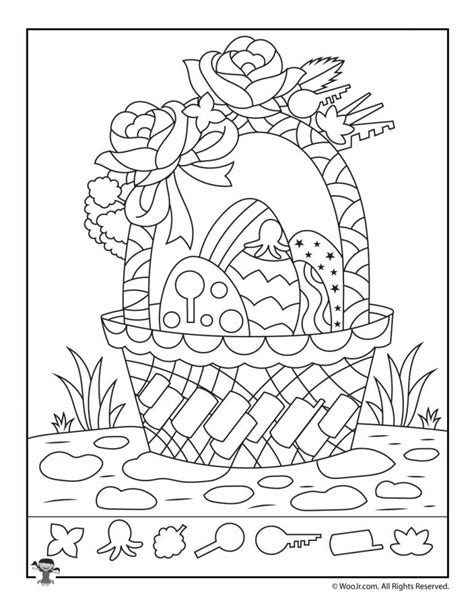 Easter Hidden Picture Printable Activity Pages Woo Jr Kids