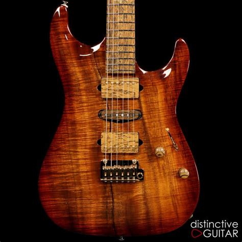 Suhr Custom Standard Carve Top Curly Koa 2015 Collection Series Natural