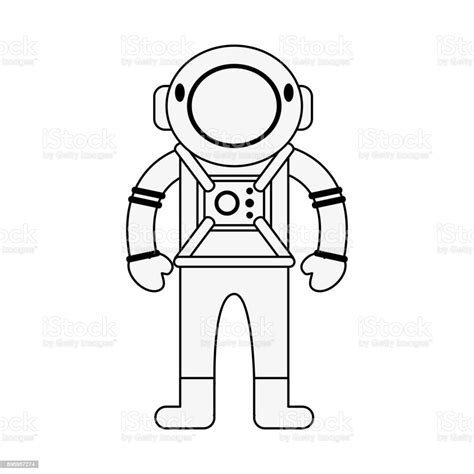 Astronaut Cartoon Isolated Stock Illustration Download Image Now