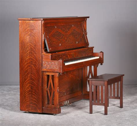 Hamilton Missioncraftsman Style Upright Piano Antique Piano Shop