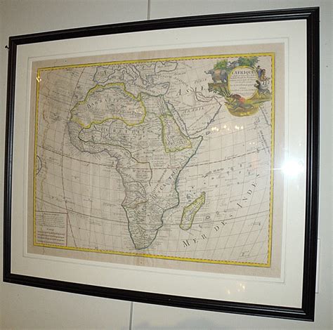 A map shewing the progress of, discovery & improvement, in the geography of north africa relief shown pictorially. French Map Of Africa C.1700 | Maus Park Antiques