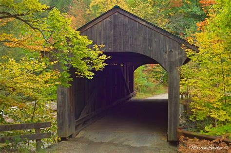 Autumn Vermont Waterville Covered Bridge Martin Spilker Photography