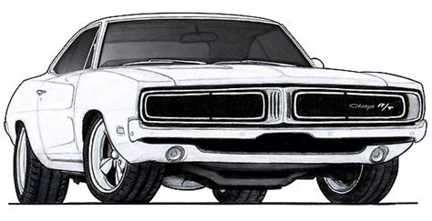 1969 Dodge Charger Drawing At Explore Collection