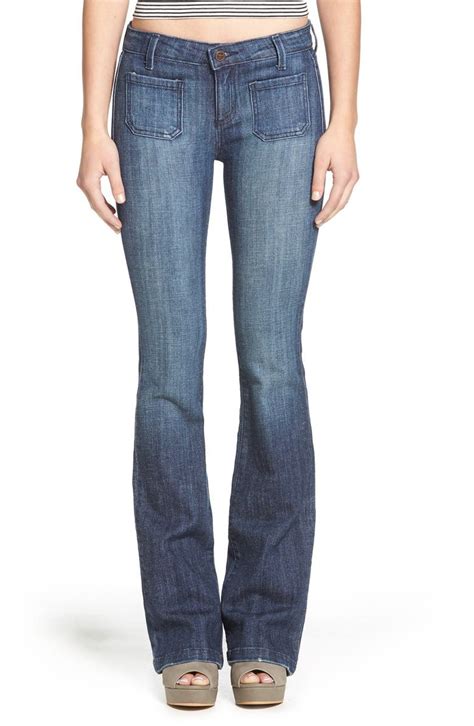 Hart Denim Patch Pocket Flare Jeans Dougherty Nordstrom