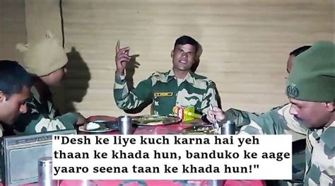 Watch This Bsf Jawans Beautiful Poem On His Love For The Country Will