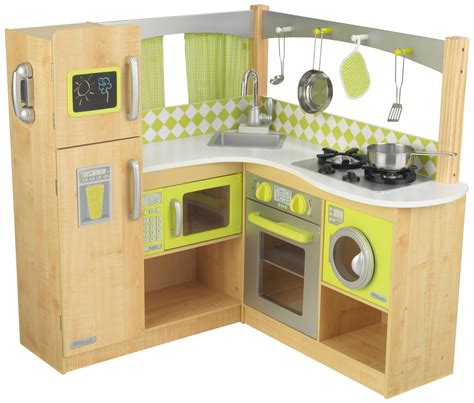 New Limited Edition Kidkraft Wooden Lime Green Corner Kitchen Diy