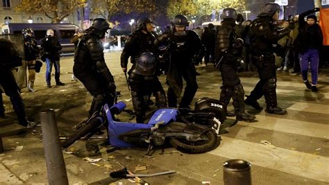 Morocco France Fans Clash With Police In Paris After World Cup Win