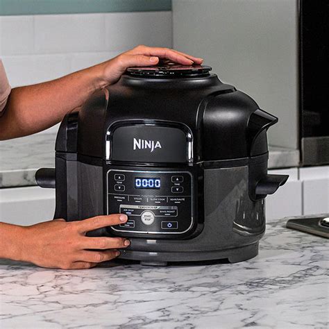 The ninja foodi is a pressure cooker and air fryer that can also be used as an oven, steamer, roaster, dehydrator, and slow cooker. Ninja Foodi Mini 4.7L Multi-Cooker OP100UK - Ninja Kitchen