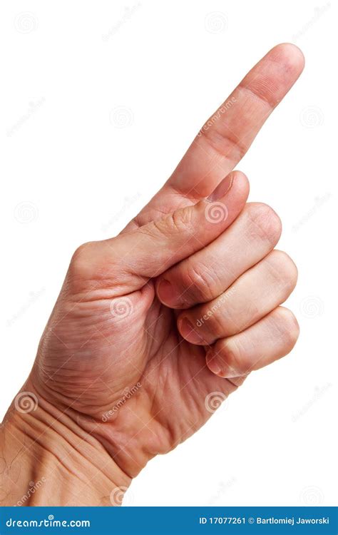 Left Hand Pointing Finger Stock Image Image 17077261