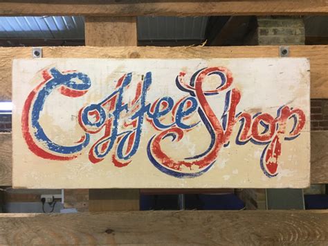 Retro Coffee Shop Sign