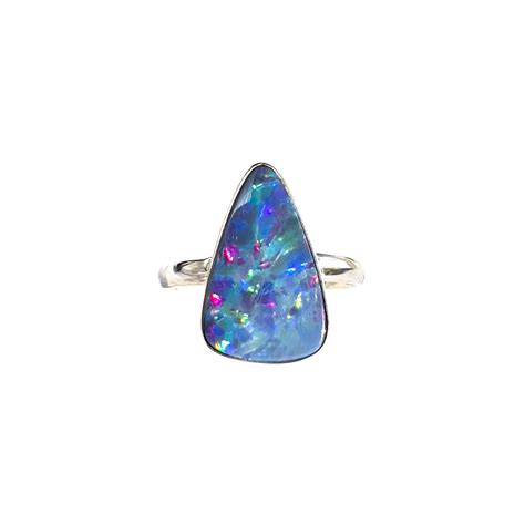 Opal Pyramid Ring