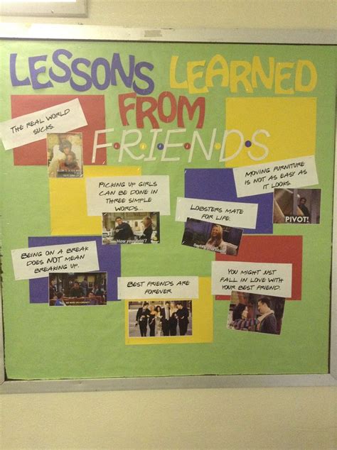 Lessons Learned From Friends Bulletin Board Aka The Best Show Ever