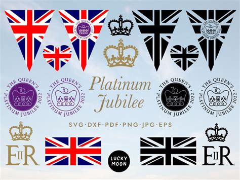 Queens Platinum Jubilee Svg Png Dxf Cricut Cut Files Etsy Singapore