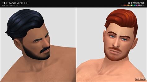 The Avalanche Male Hair By Xldsims At Simsworkshop Sims 4 Updates