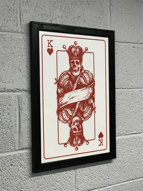 King Of Hearts Poster Art Print 13x19 Posters Art Prints Heart