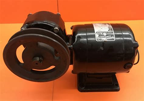 Bodine Electric Nsh 34rh Gearmotor With Pully Wheel 115v 17 Amp