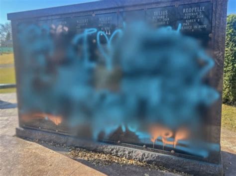 Vandals Desecrate Cemetery With Satanic Graffiti On Halloween In Bp