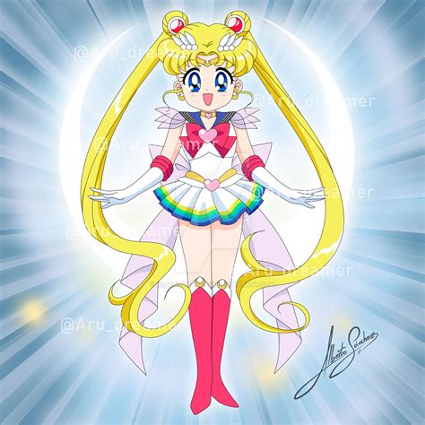 Super Sailor Moon Chibi Commission By Albertosancami On Deviantart