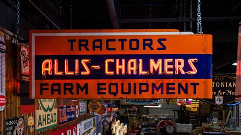 Allis-Chalmers Double-Sided Porcelain Neon Sign at The World’s Largest
