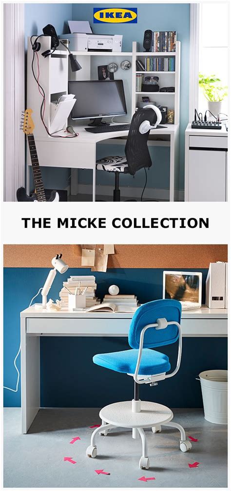 The Micke Desk Collection Stylish Versatile And Designed To Fit All