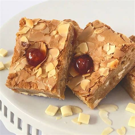 Cherry Bakewell Blondies And So To Shop Cherry Bakewell Classic