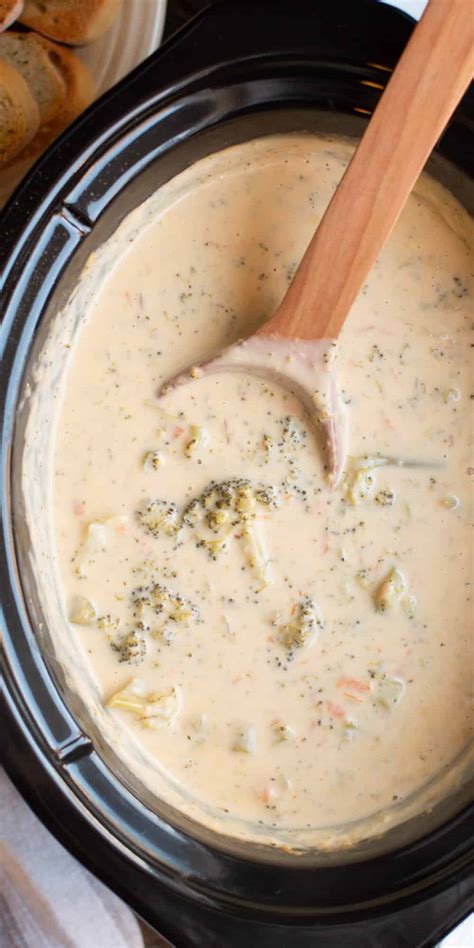 Slow Cooker Broccoli Cheese Soup The Magical Slow Cooker