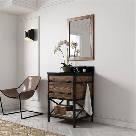 Maximize your bathroom space with this elegant 60 vanity. OVE Décors San Antonio 24"W x 21-1/2"D Coffee Swirl ...