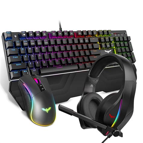 Havit Wired Mechanical Gaming Keyboard Mouse Headset Combo