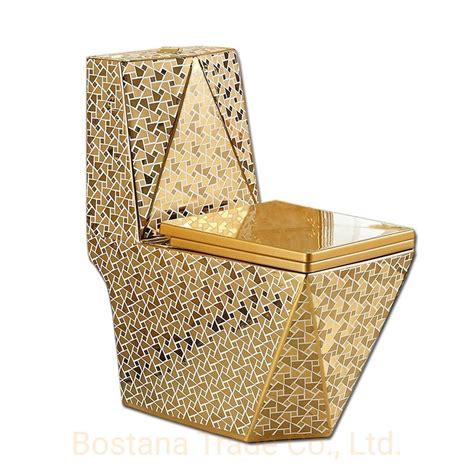 Luxury High Quality Ceramic Sanitaryware Bathroom Wc Golden One Piece
