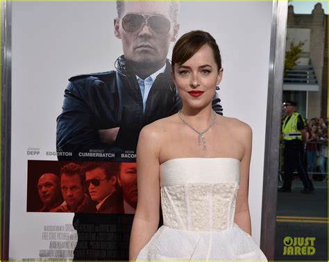 Dakota Johnson Is A Balenciaga Beauty At Black Mass Boston Premiere Photo Amber