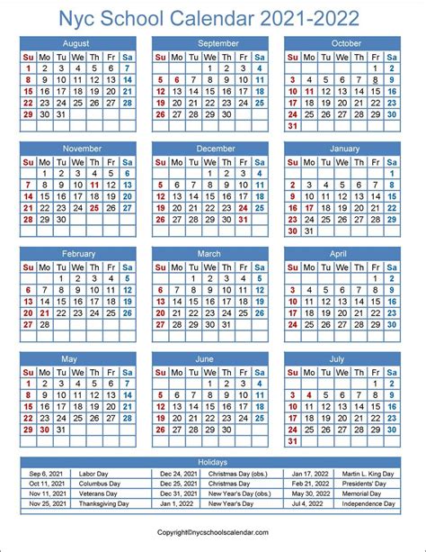 Nyc 2021 And 2024 School Calendar 2024 Calendar Printable